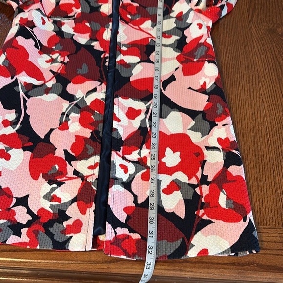 NWT The Limited women’s textured cotton Open front mid blazer pinks reds size S - Picture 11 of 15